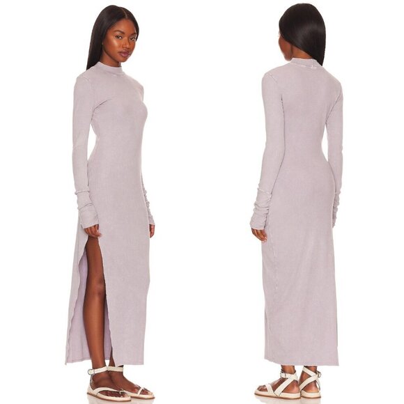 NWT Young Fabulous & Broke | Portia Ribbed Midi Dress In Cream - Picture 11 of 11